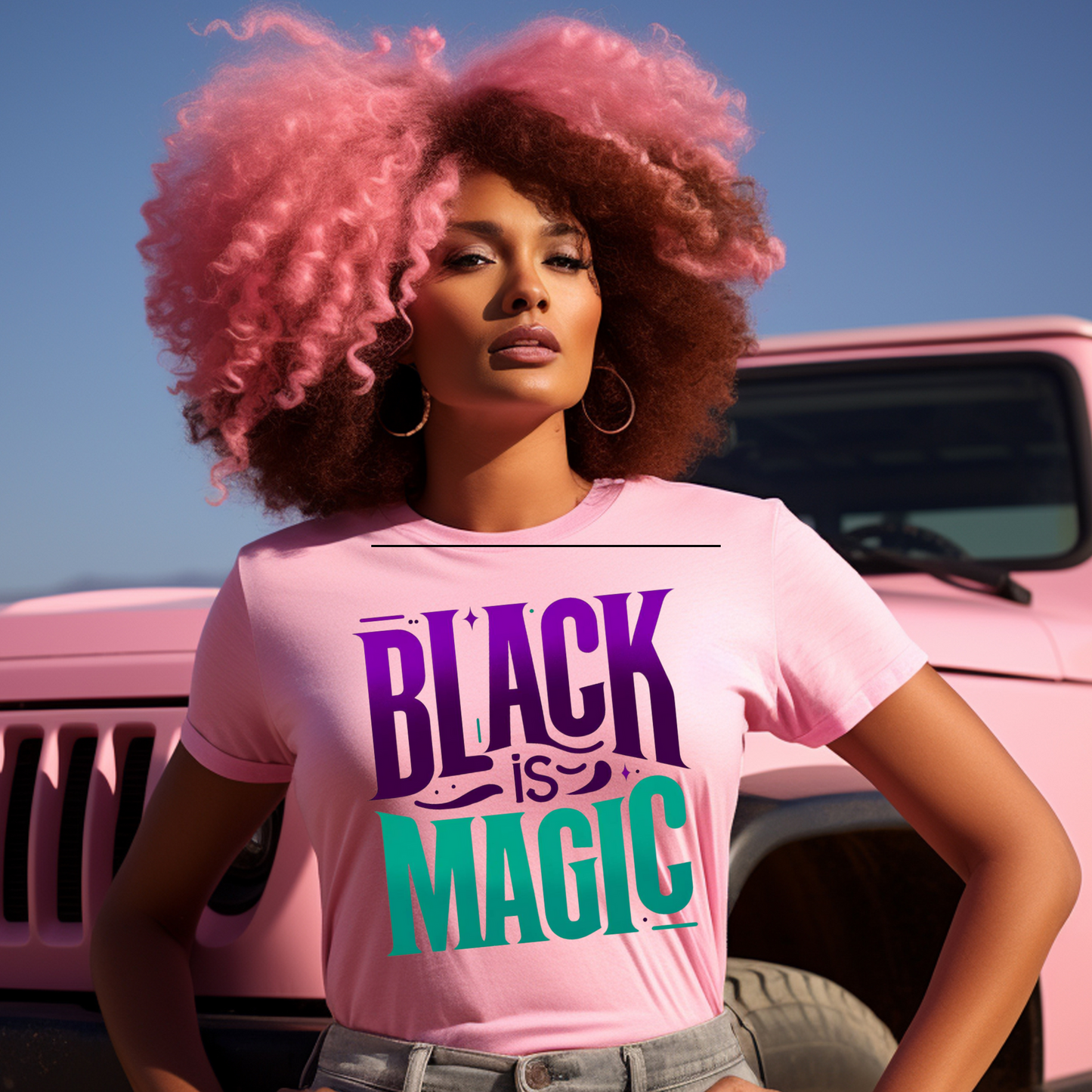 Free "Black Is Magic" PNG Designs - Vibrant Art for T-Shirts, Mugs, Tumblers, and More