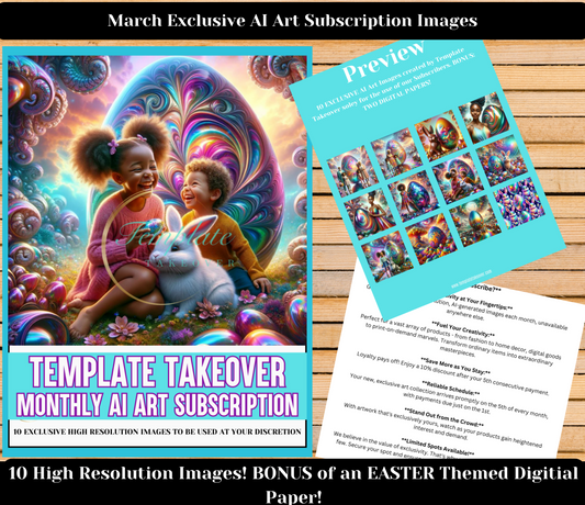 ***March Exclusive Monthly AI Art Subscription***