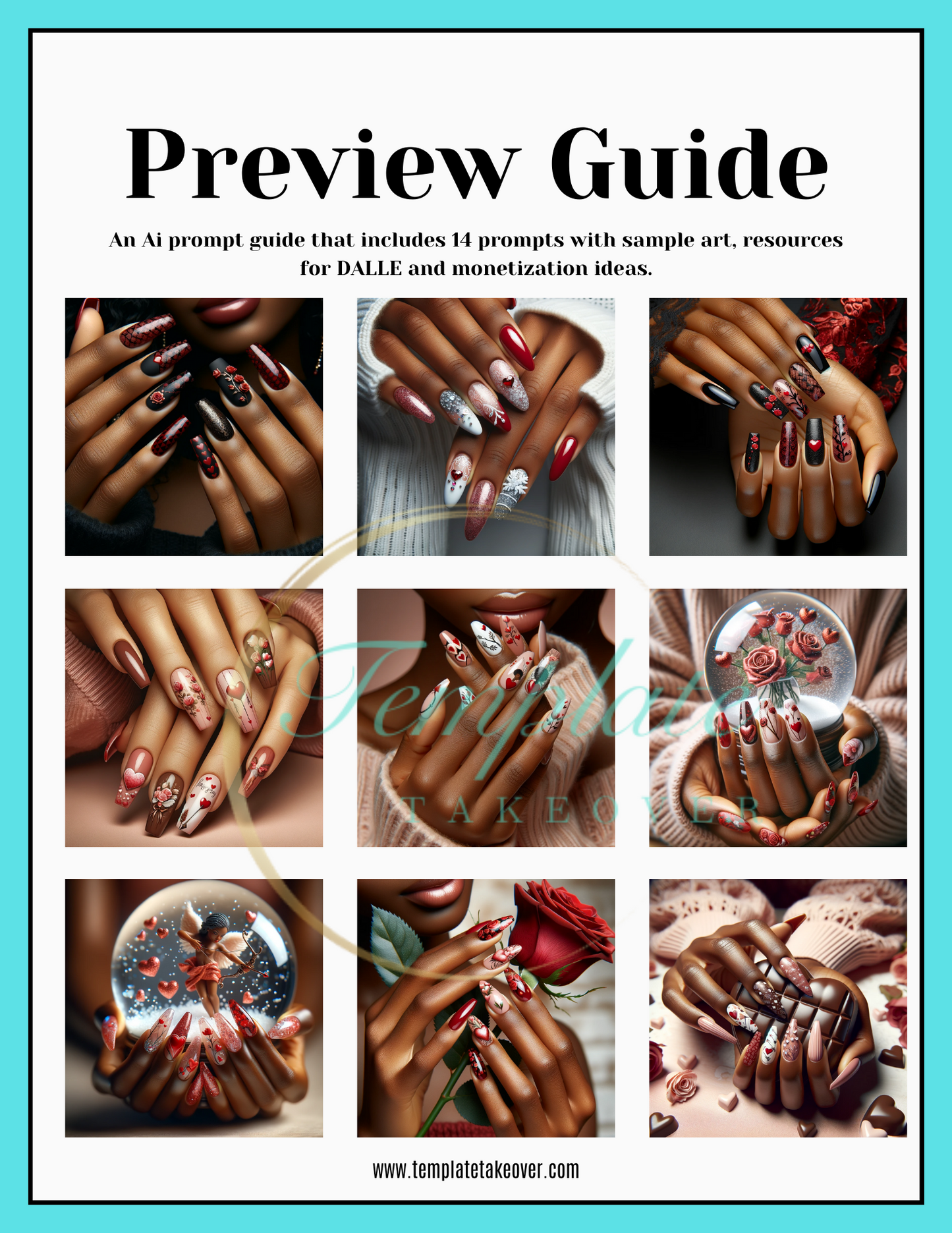 "Innovative Valentine's Day Nail Art Collection" Prompt Guide!