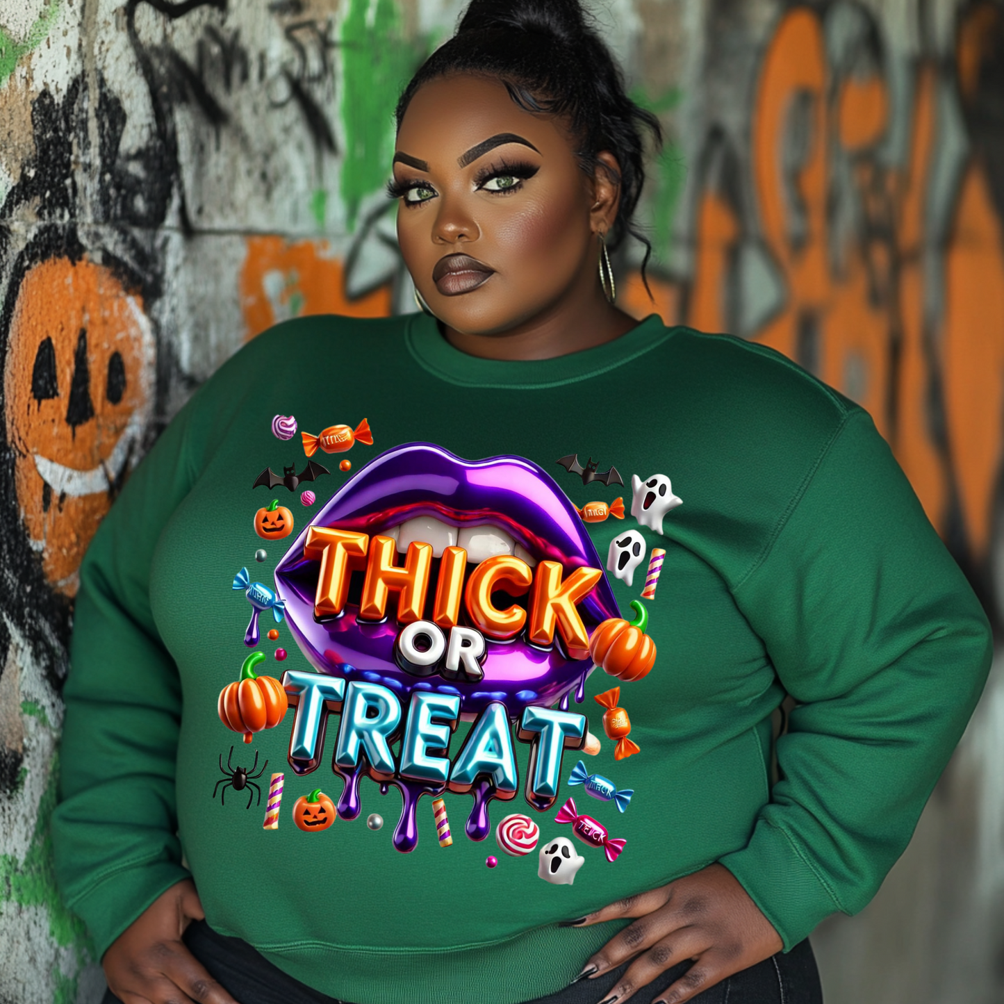 "Thick or Treat" Halloween Sweatshirts