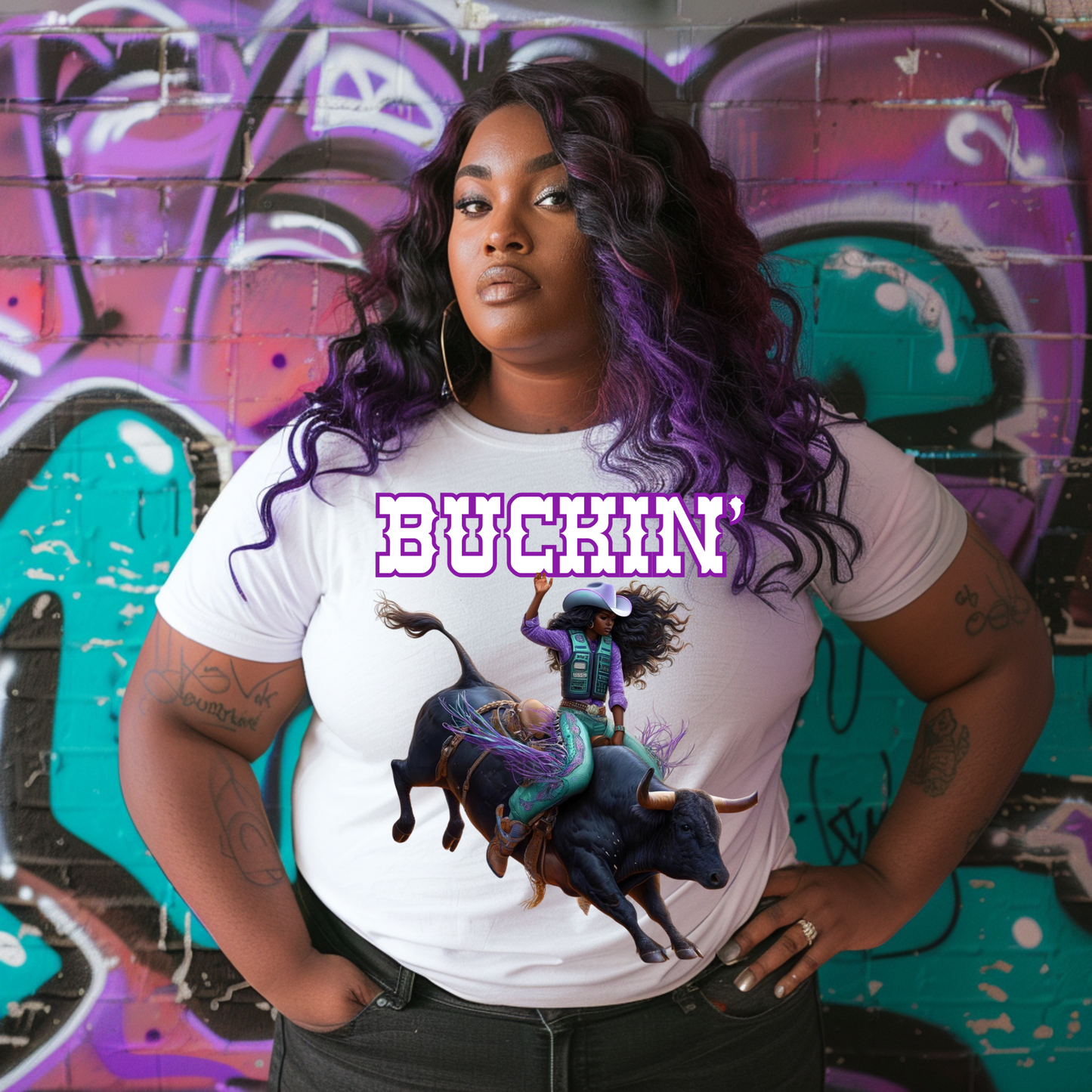 Exclusive African American Bullrider Art Collection - 21 Vibrant 'Buckin'' Poses Inspired by Beyoncé | Hip Hop PNG | PNG Bundle | Buckin | TikTok