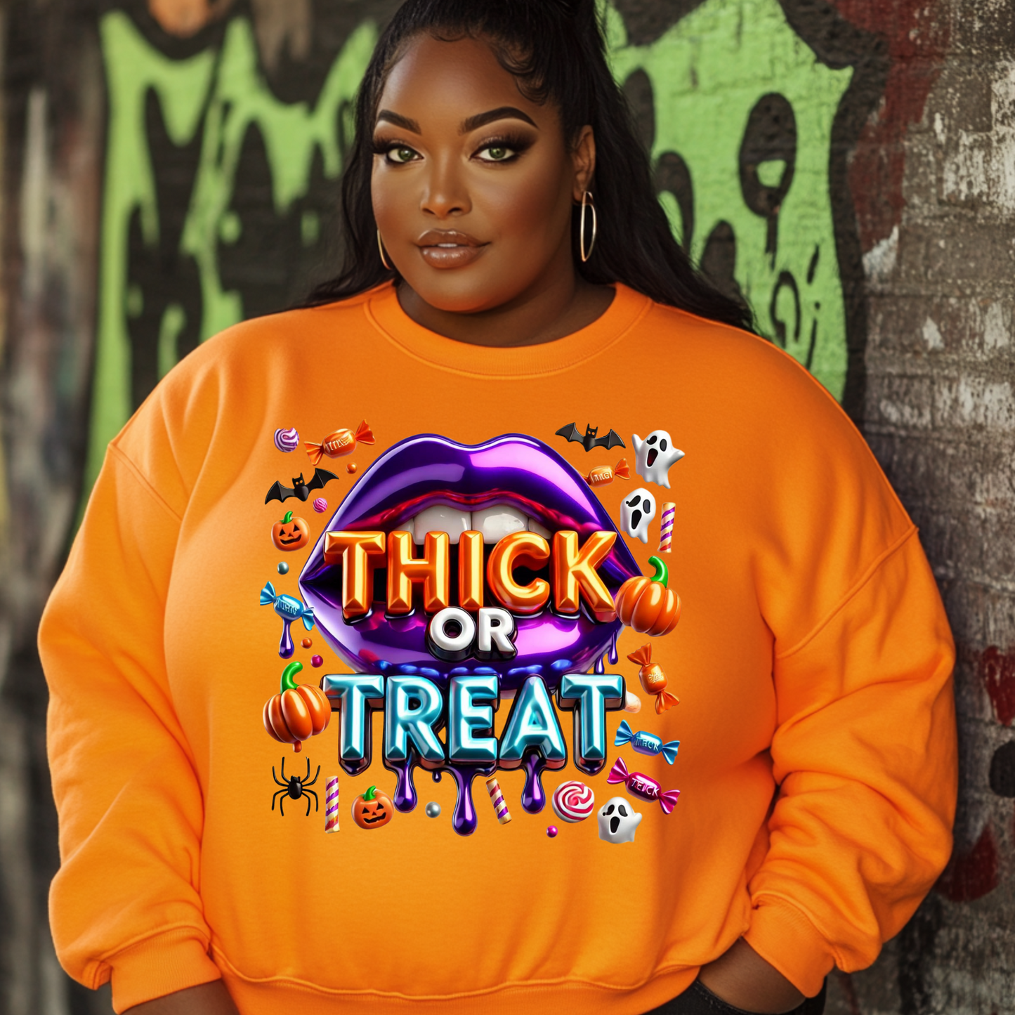 "Thick or Treat" Halloween Sweatshirts