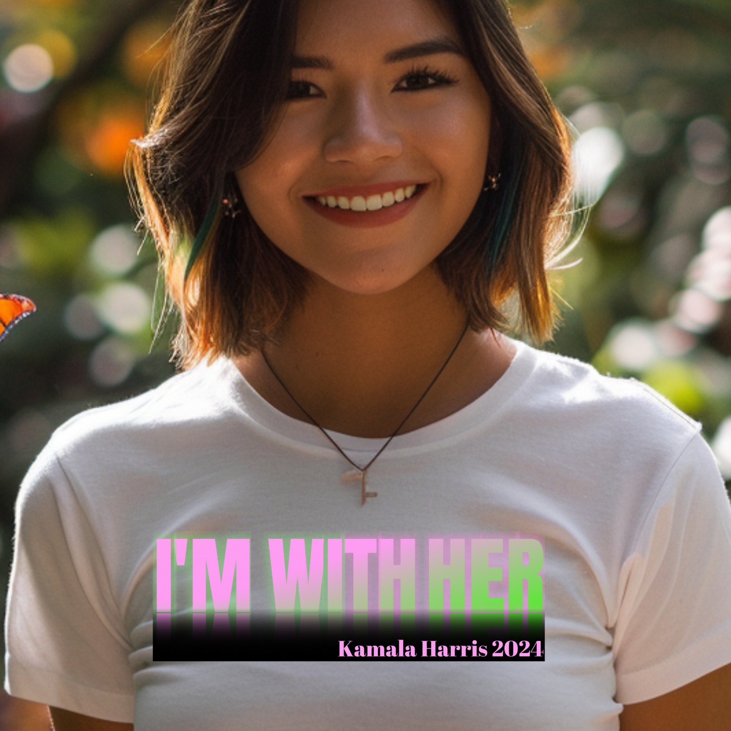 **Exclusive Kamala Harris 2024 Campaign PNG - "I'm With Her" Design for T-Shirts, Posters, and More**