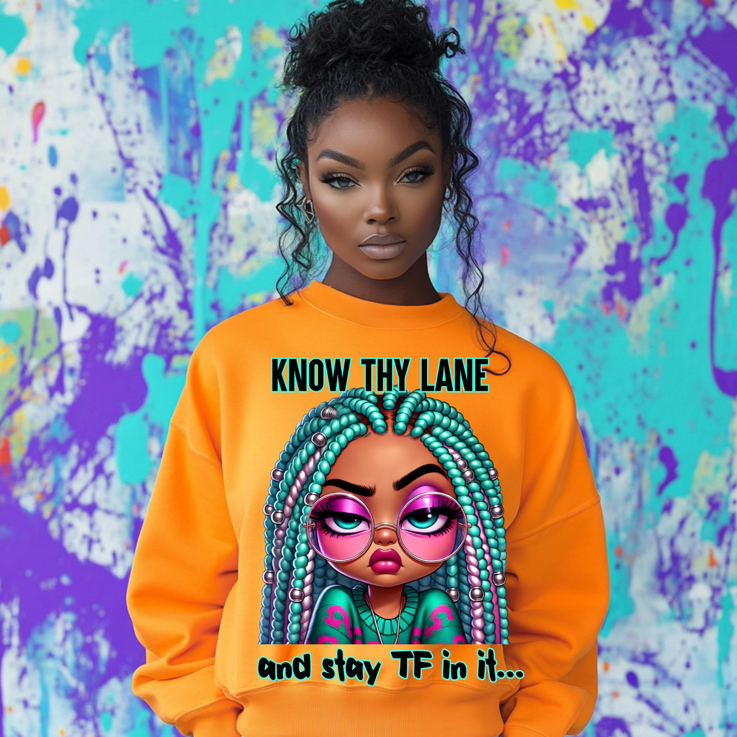 Bold & Snarky 'Know Thy Lane' Sweatshirt – Perfect for Statement-Making Style