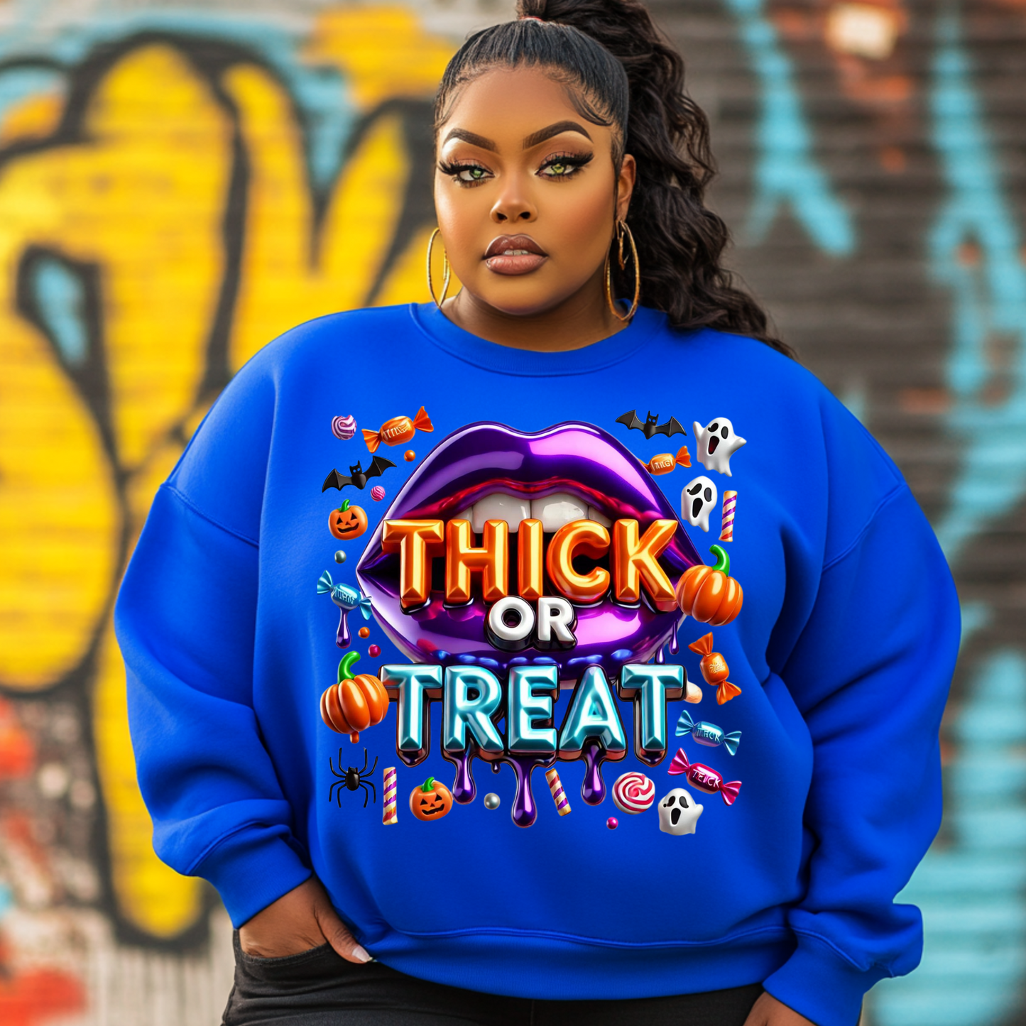 "Thick or Treat" Halloween Sweatshirts