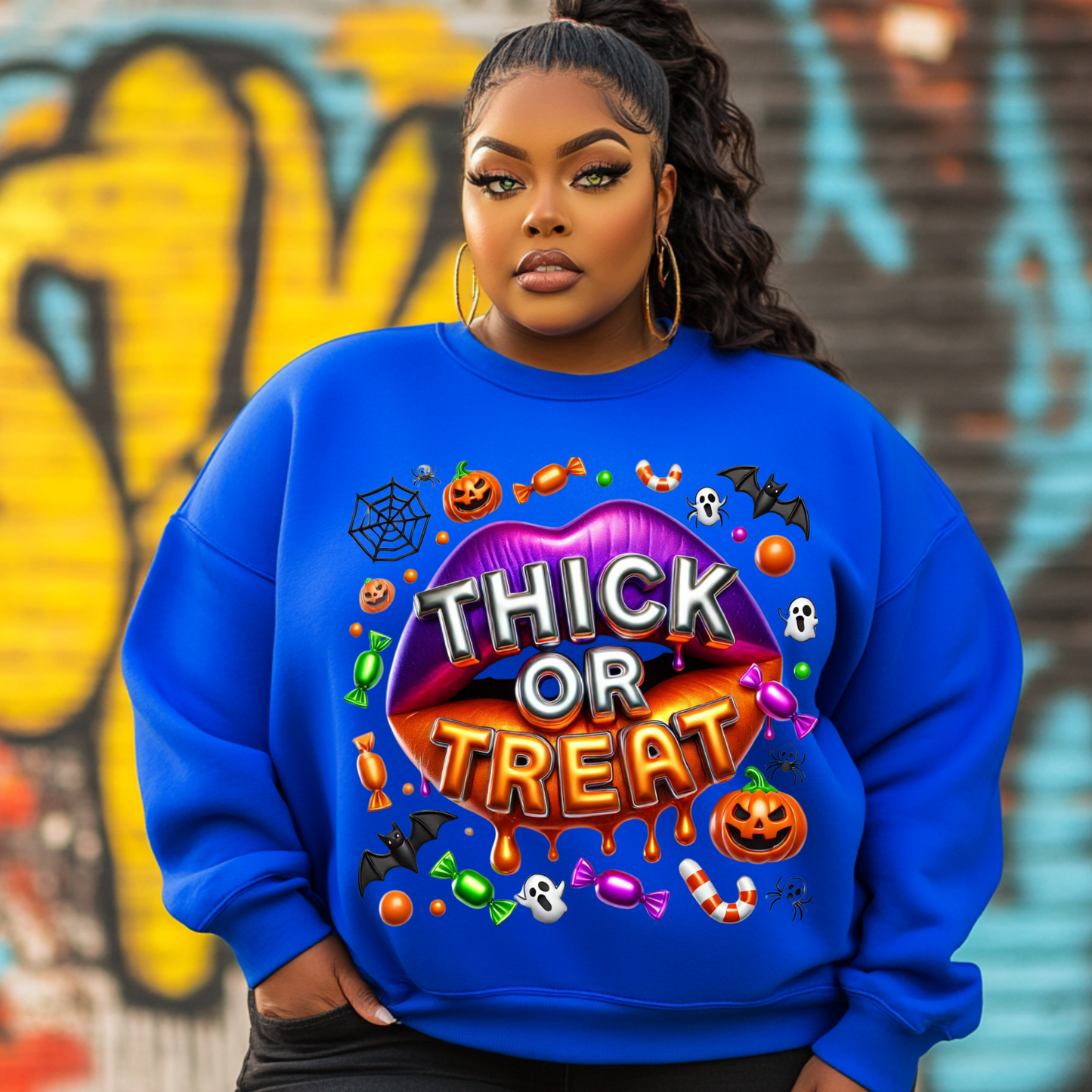 "Thick or Treat" 3D Text Art PNG File-FIVE design bundle!