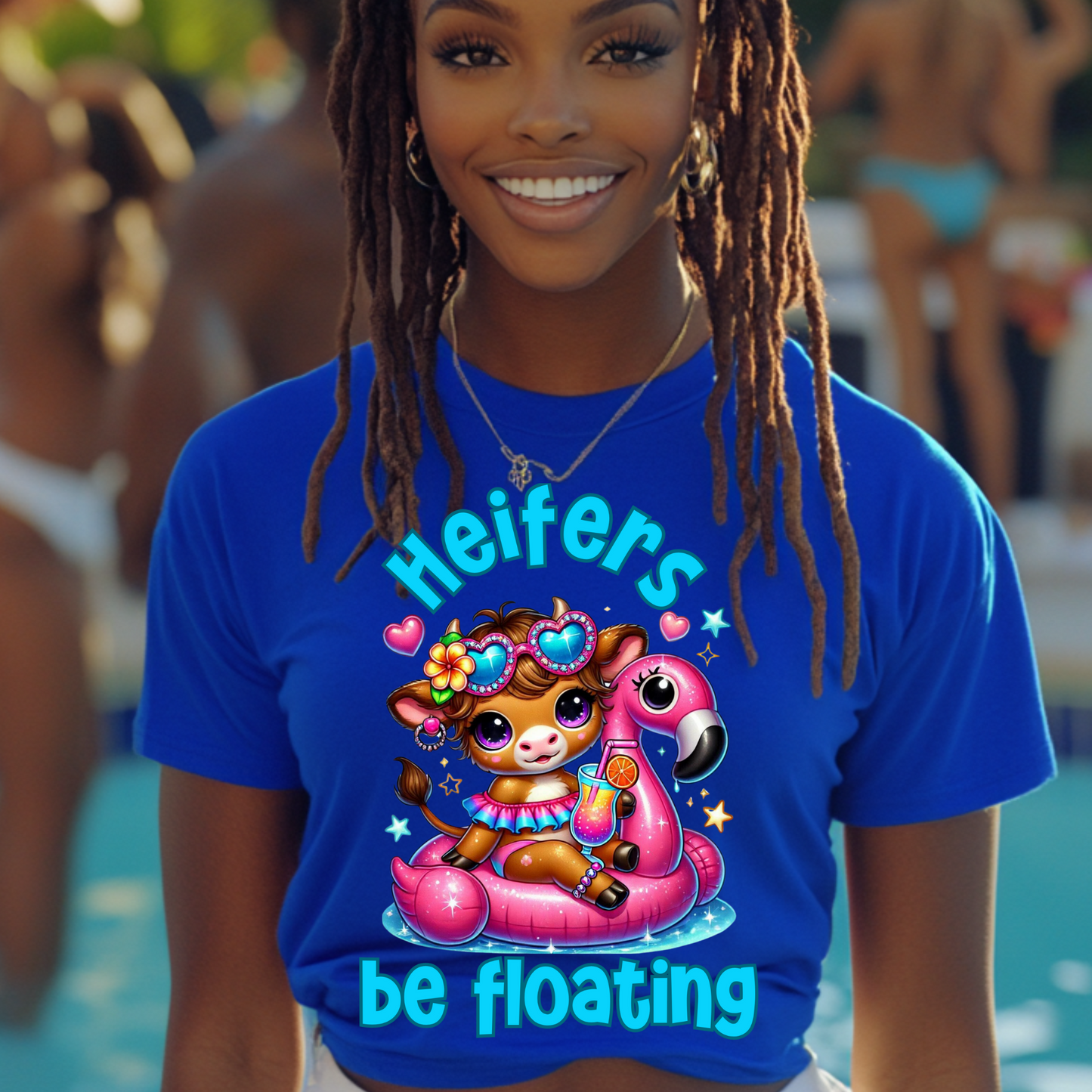 Heifers Be Floating - Fun and Trendy Summer Tee!