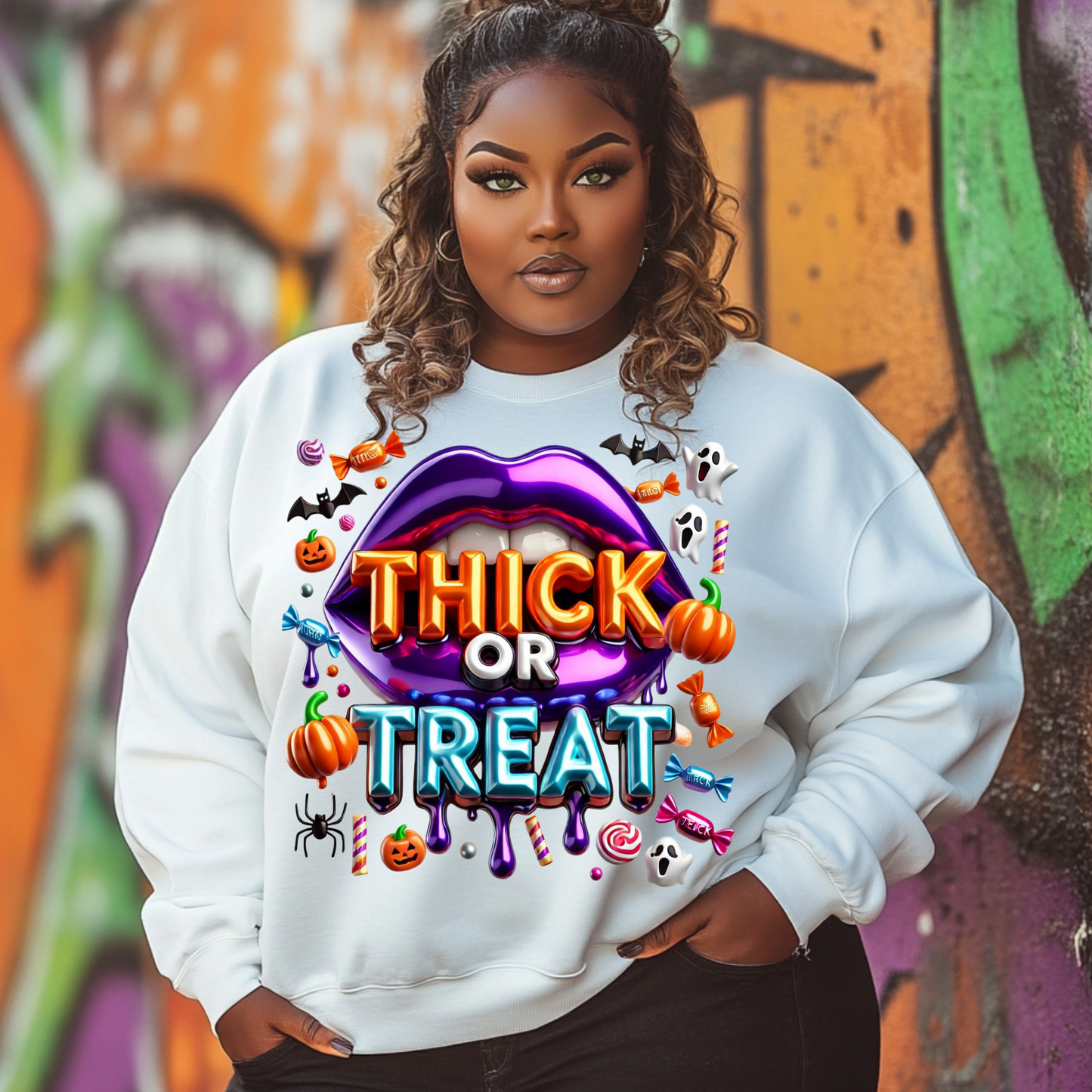 "Thick or Treat" Halloween Sweatshirts