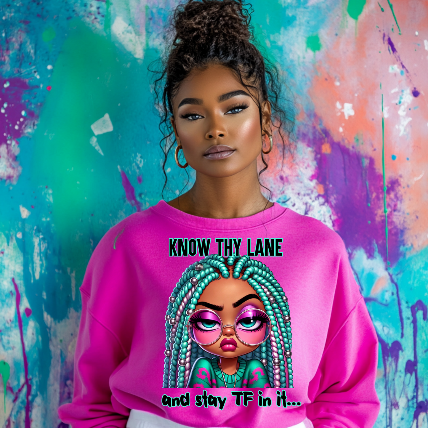 Know Thy Lane png BUNDLE INCLUDES VIDEO| funny png | sarcastic png | know thy lane and stay in it png | dtf | African American funny saying