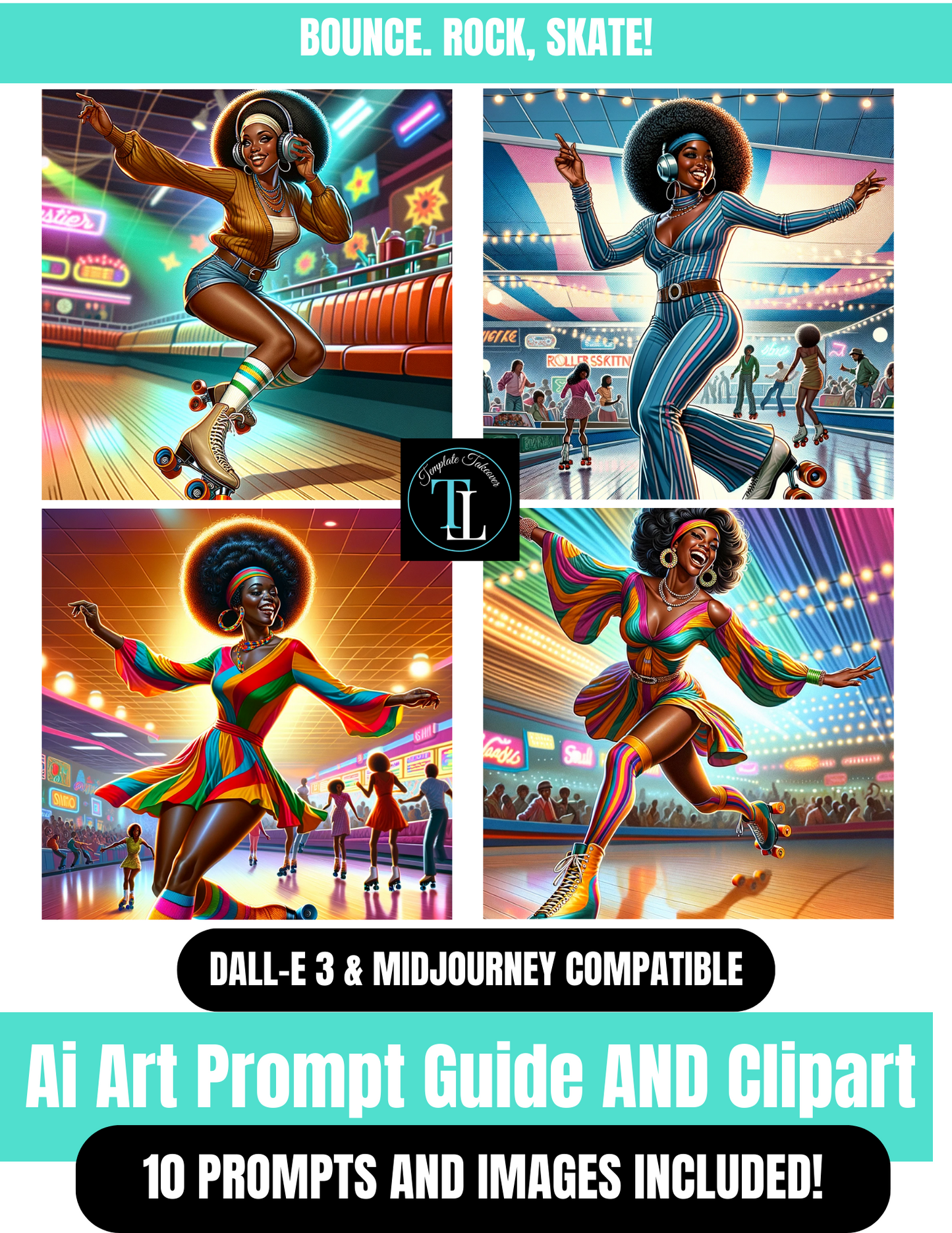 '70s Vintage Roller Skaters Prompt Guide!