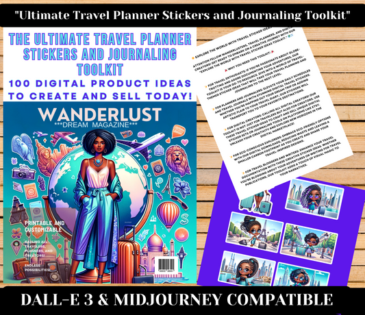 Ultimate Travel Planner Stickers and Journaling Toolkit