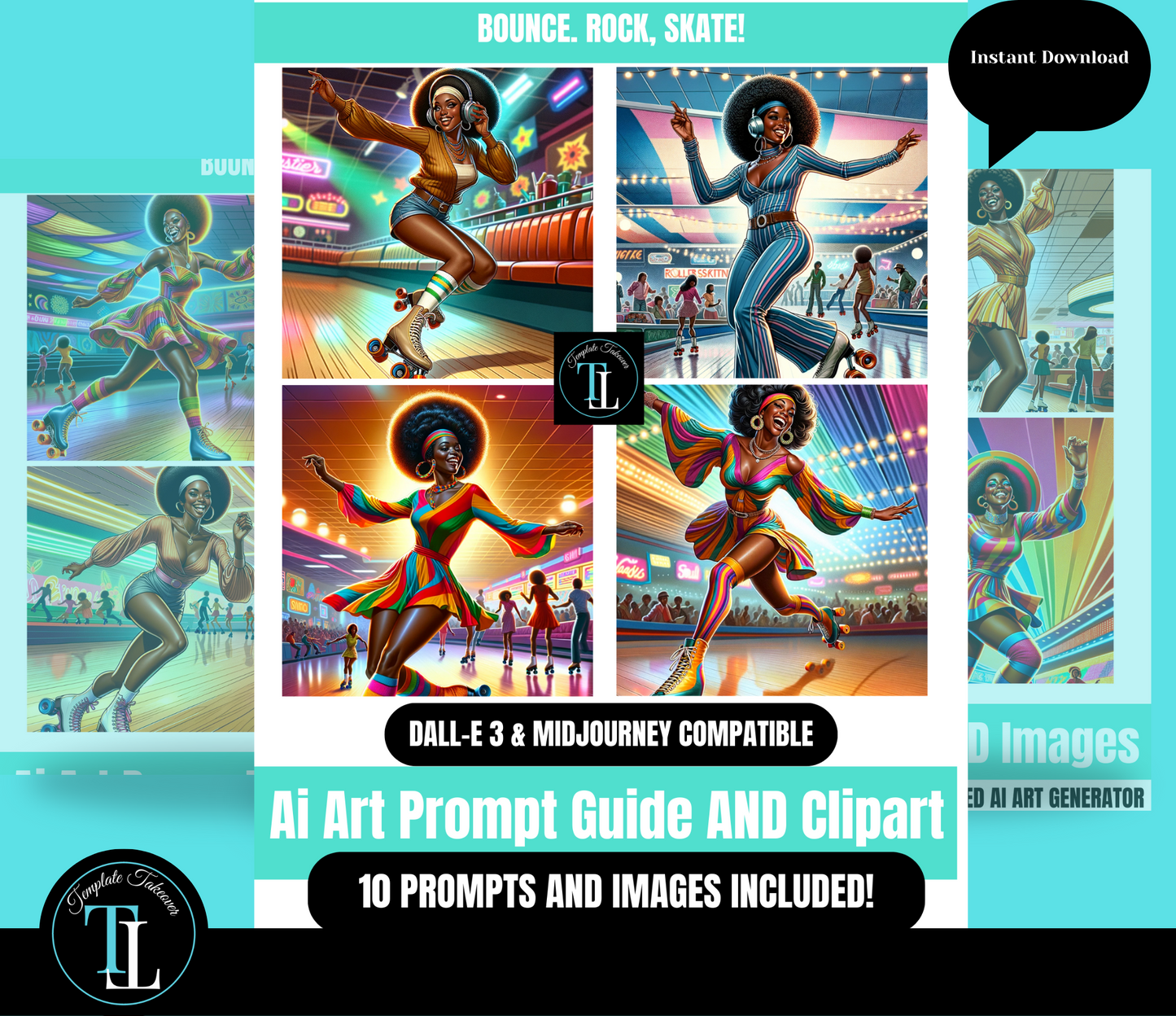 '70s Vintage Roller Skaters Prompt Guide!