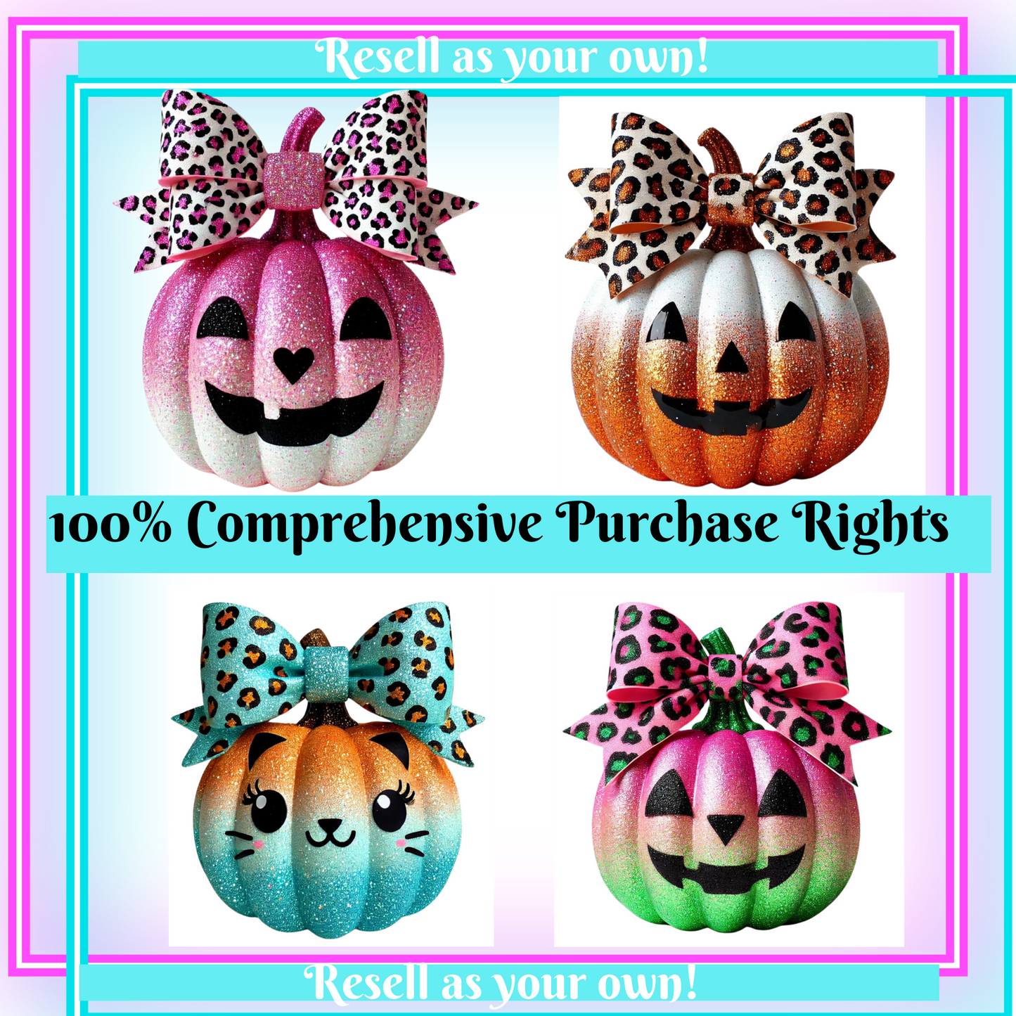 1 Buyer Only! Glitter Pumpkin Bundle 2