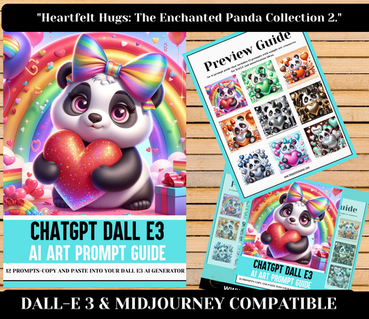 "Heartfelt Hugs: The Enchanted Panda Collection 2." Prompt Guide!