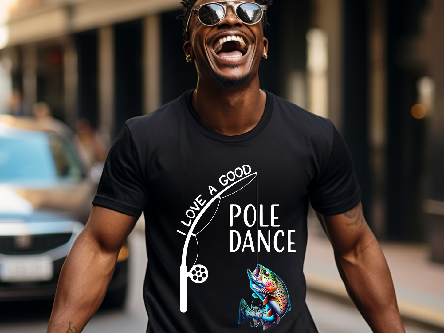 I love a good pole dance fishing png, fishing life png, bass fish png,  Fishing Sublimation Png for Shirt, Sarcastic, Gift for Dad