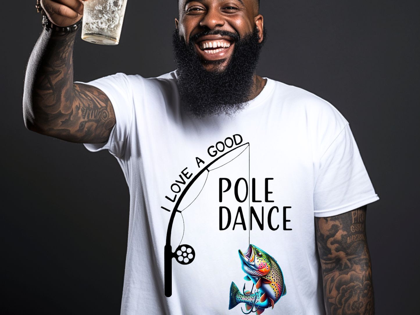 I love a good pole dance fishing png, fishing life png, bass fish png,  Fishing Sublimation Png for Shirt, Sarcastic, Gift for Dad