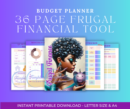 Digital Budget Planner | Financial Planner | Monthly Budget Tracker | Credit Score Monitor | Financial Planning | Money Mindset | Expense Tracker