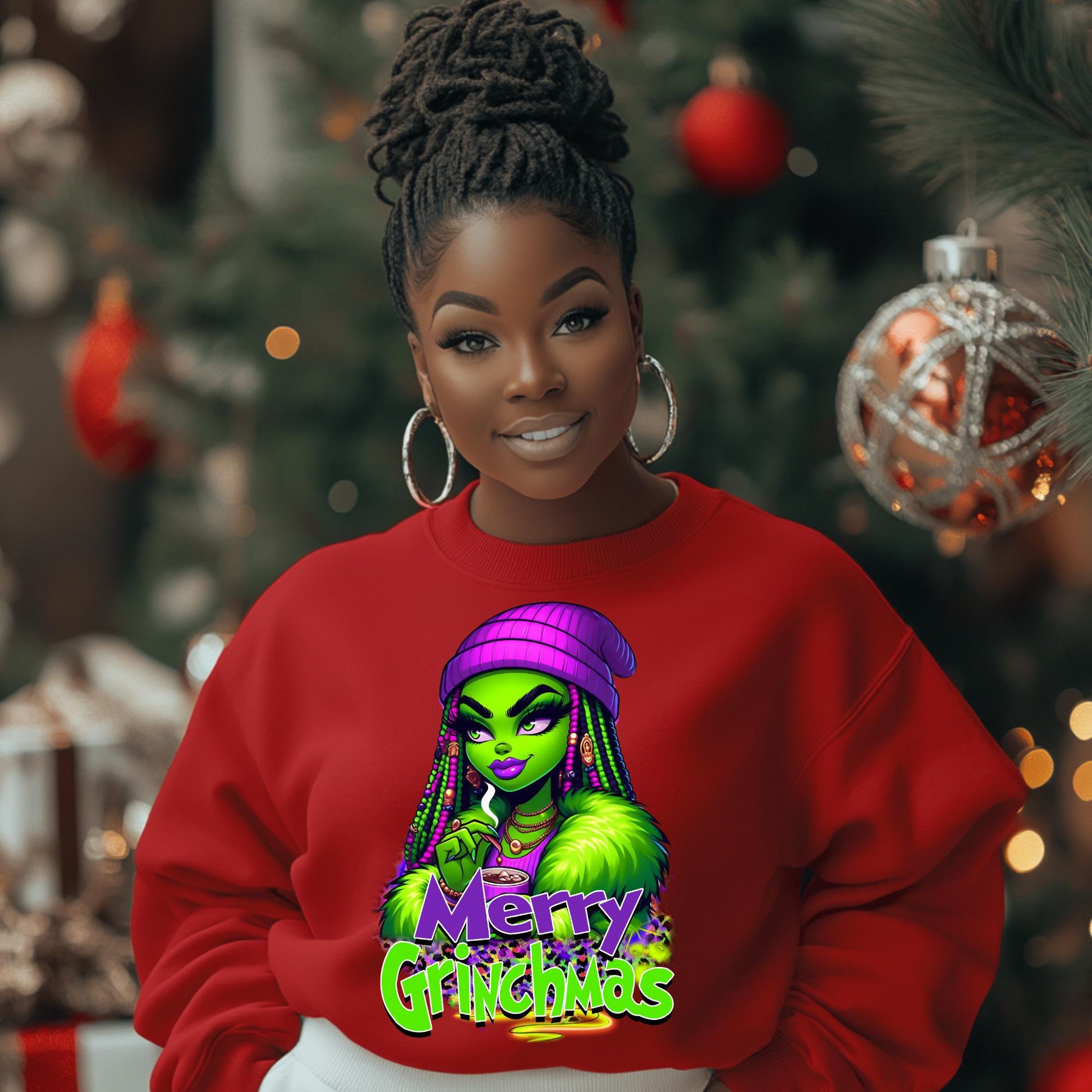 Vibrant "Merry Grinchmas" DTF Transfer | Ready-to-Press Christmas Design for Cotton & Polyester