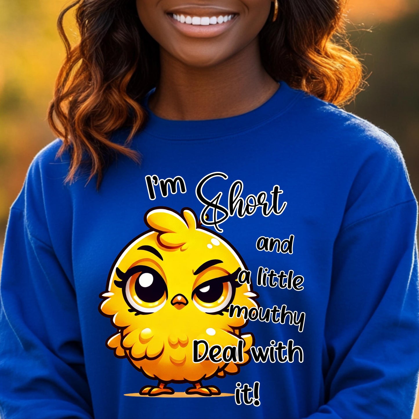 Funny Sassy Chick PNG – Short and Mouthy Design for DTF & Sublimation with Mockups