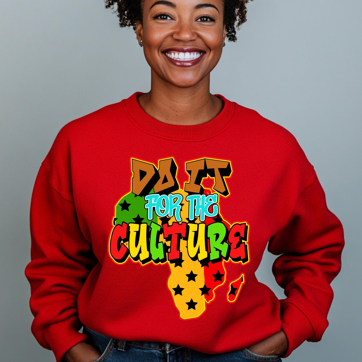 Do It for the Culture DTF Transfer - African Pride Heat Press Design for Cotton & Polyester Apparel