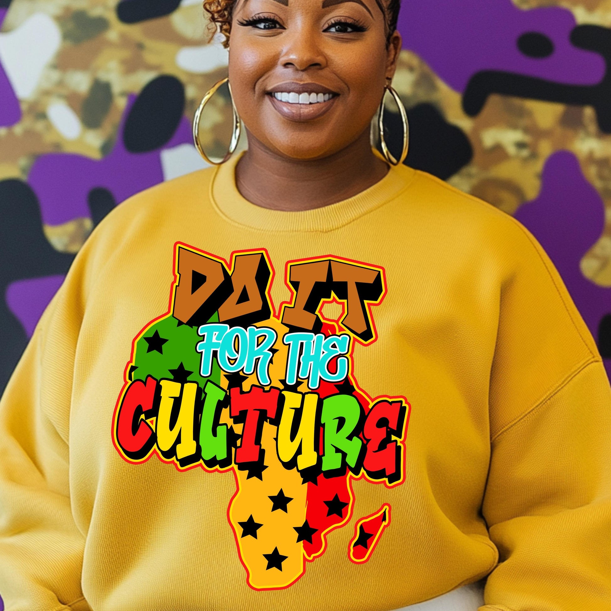 Do It for the Culture DTF Transfer - African Pride Heat Press Design for Cotton & Polyester Apparel