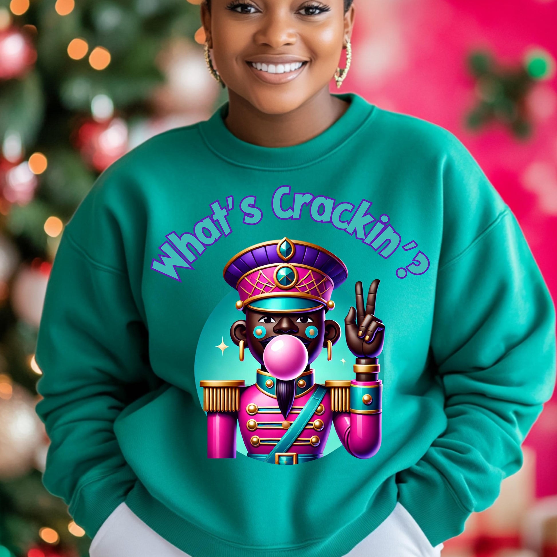 What’s Crackin? Nutcracker DTF Transfer for Cotton, Polyester & Blends - Vibrant Holiday Design