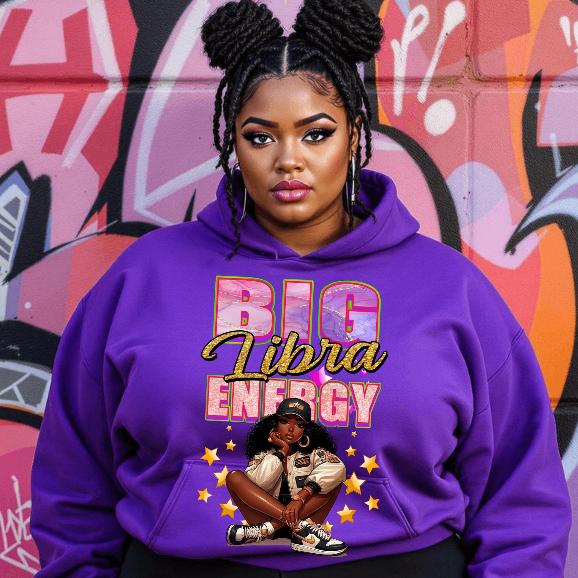 Big Libra Energy PNG | Zodiac Digital Design for DTF & Sublimation | Trendy T-Shirt Graphics