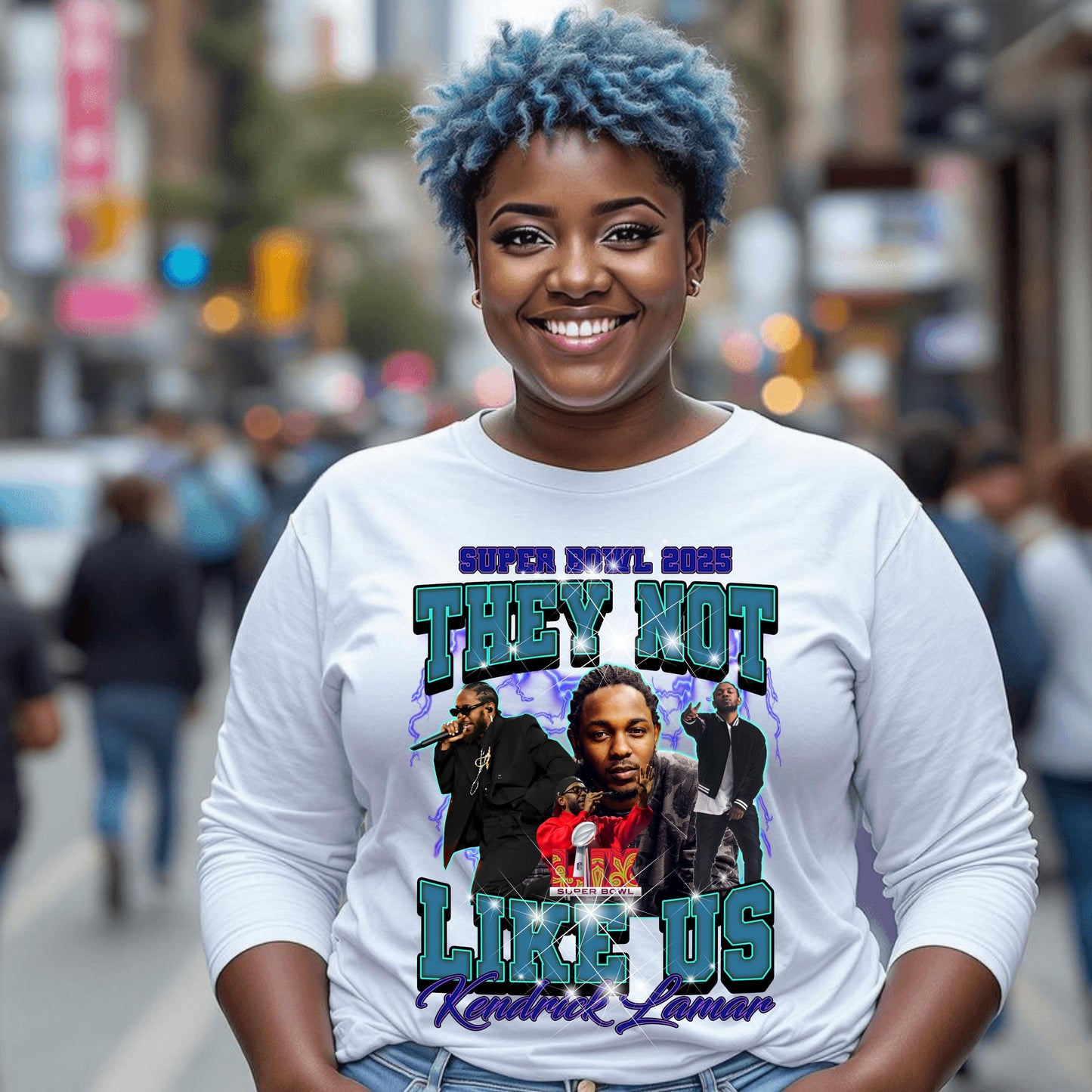 Super Bowl 2025 Kendrick Lamar 'They Not Like Us' PNG – DTF & Sublimation Design for T-Shirt Makers