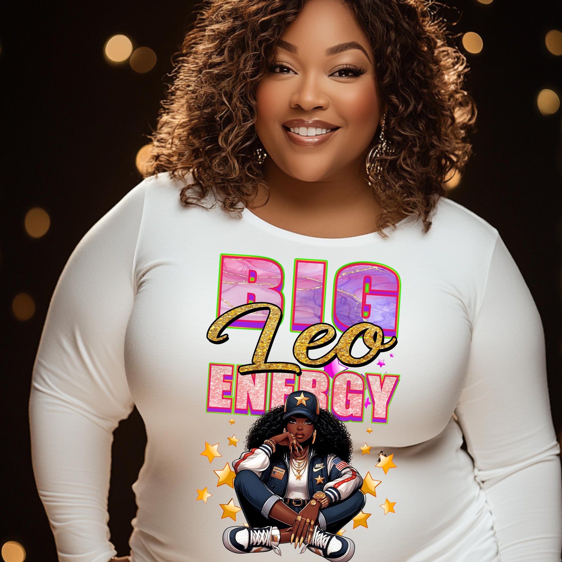 Big Leo Energy PNG | Zodiac Digital Download | DTF & Sublimation Ready Design